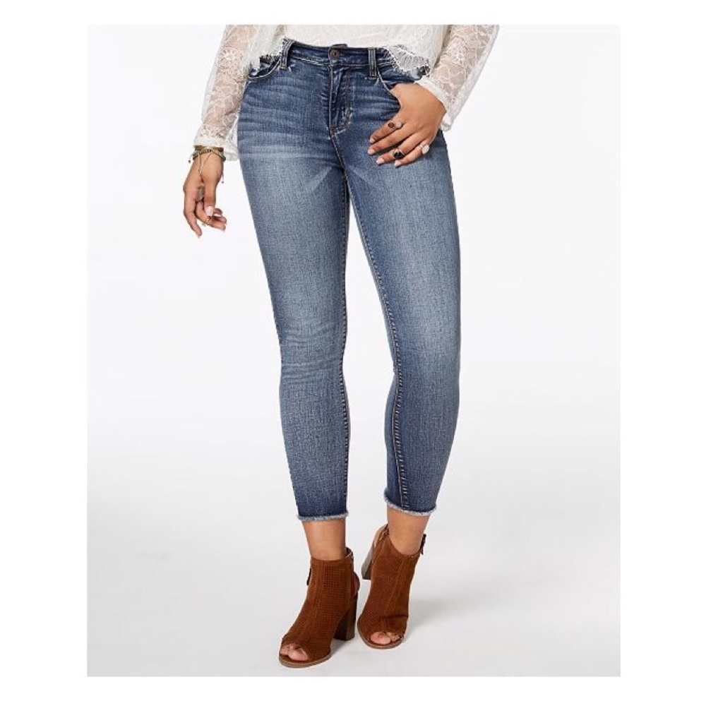 American Rag Cropped High-Rise Skinny Jeans 0